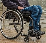 Man in wheelchair